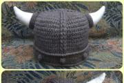 Viking hat Knitted Viking hat