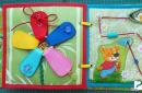 Do-it-yourself educational book made of felt: my works and ideas for creativity How to make a fabric book for a child